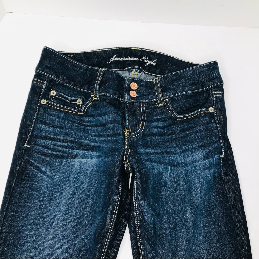 American Eagle denim jeans women’s 4 regular lot of 2 pair - Picture 3 of 9